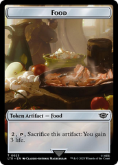Smaug // Food (0023) Double-Sided Token (Surge Foil) [The Lord of the Rings: Tales of Middle-Earth Tokens] | Devastation Store