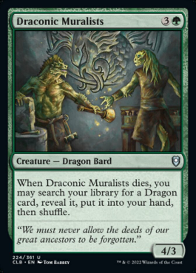 Draconic Muralists [Commander Legends: Battle for Baldur's Gate] | Devastation Store