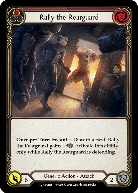 Rally the Rearguard (Red) [U-MON281] Unlimited Edition Normal | Devastation Store