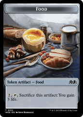 Knight // Food (0012) Double-Sided Token [Wilds of Eldraine Tokens] | Devastation Store