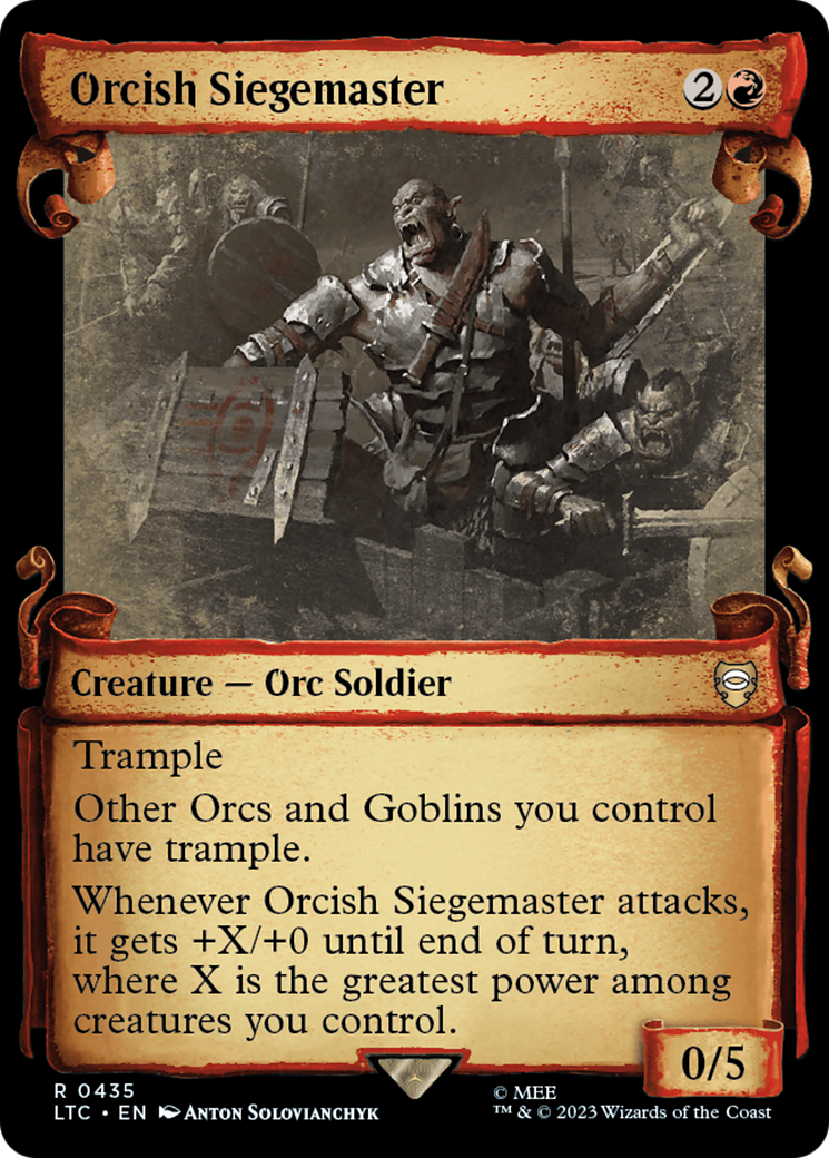 Orcish Siegemaster [The Lord of the Rings: Tales of Middle-Earth Commander Showcase Scrolls] | Devastation Store