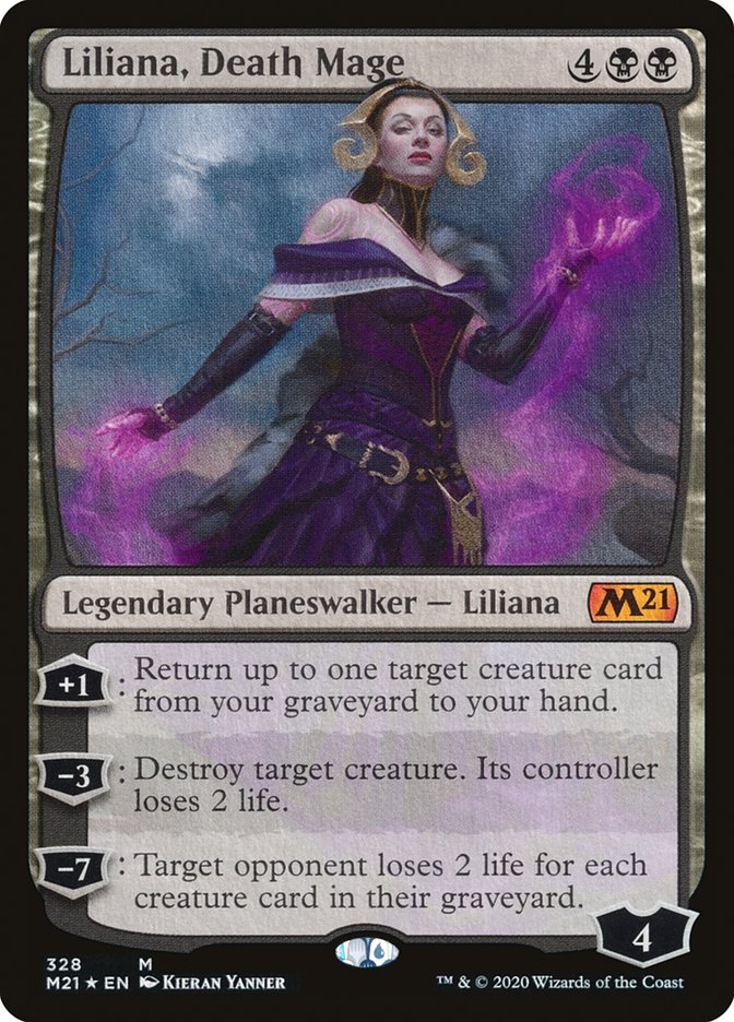 Liliana, Death Mage [Core Set 2021] | Devastation Store
