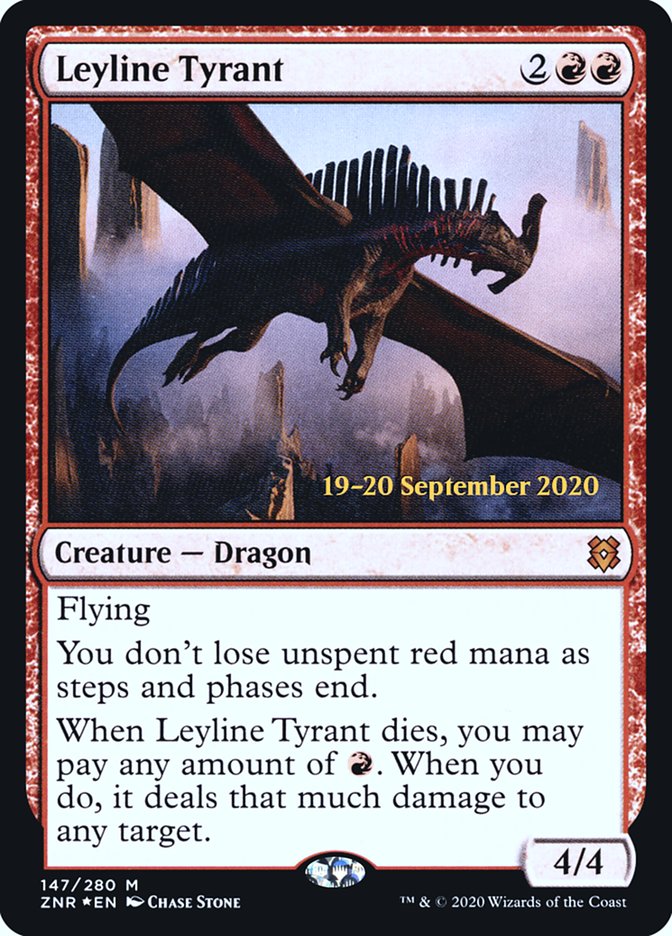 Leyline Tyrant [Zendikar Rising Prerelease Promos] | Devastation Store