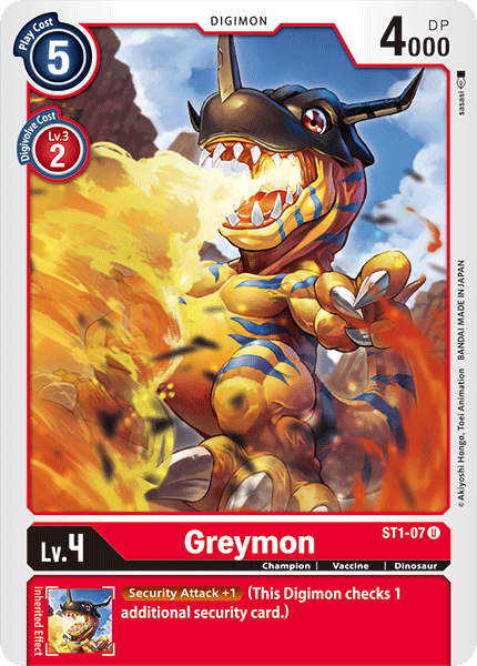 Greymon [ST1-07] [Starter Deck: Gaia Red] | Devastation Store