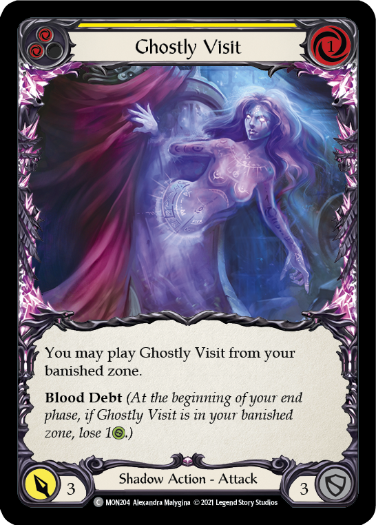 Ghostly Visit (Yellow) [MON204] 1st Edition Normal - Devastation Store | Devastation Store