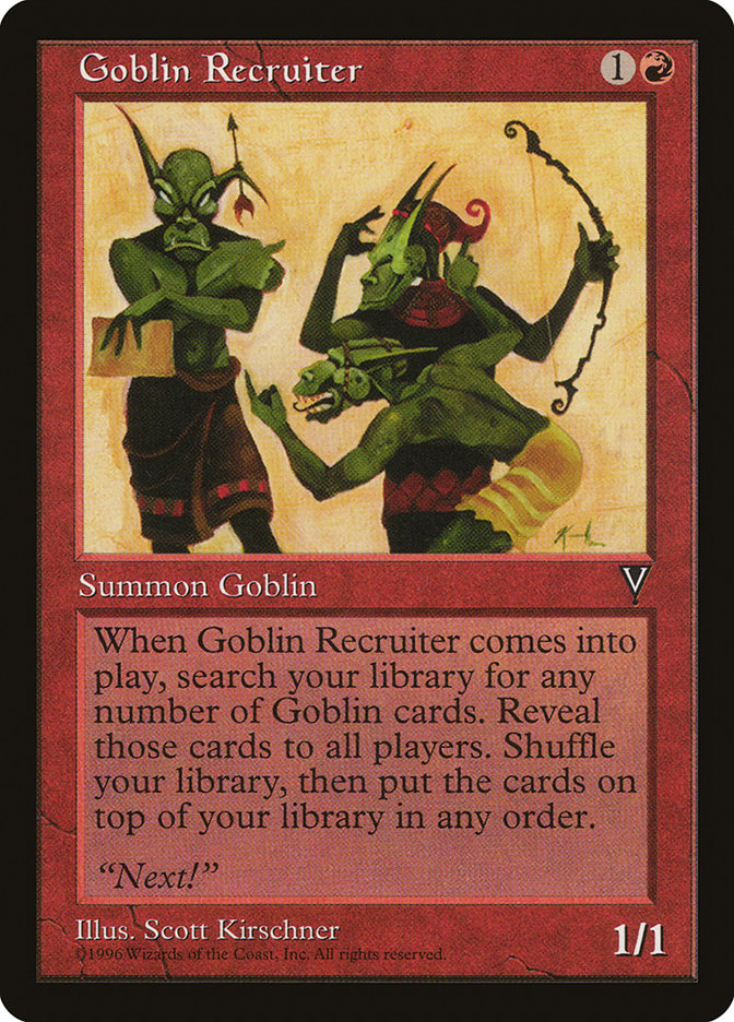Goblin Recruiter [Visions] - Devastation Store | Devastation Store