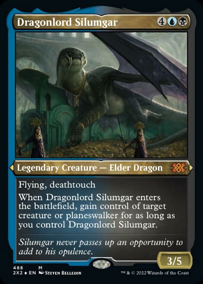 Dragonlord Silumgar (Foil Etched) [Double Masters 2022] | Devastation Store