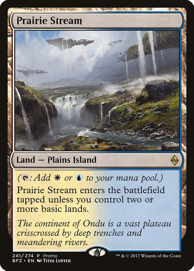 Prairie Stream (Promo) [Battle for Zendikar Standard Series] | Devastation Store