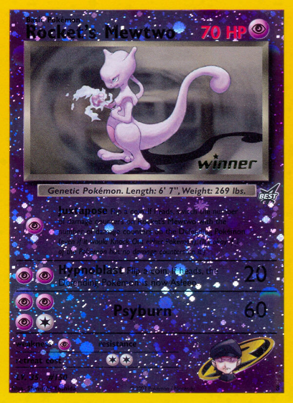 Rocket's Mewtwo (8) (Winner) [Best of Promos] | Devastation Store