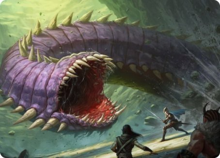Purple Worm Art Card [Dungeons & Dragons: Adventures in the Forgotten Realms Art Series] | Devastation Store