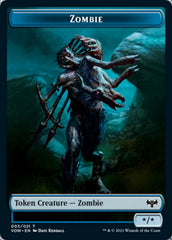 Zombie (008) // Zombie (005) Double-sided Token [Innistrad: Crimson Vow Tokens] | Devastation Store