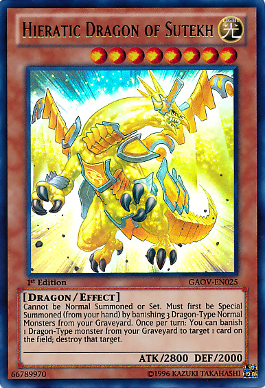 Hieratic Dragon of Sutekh [GAOV-EN025] Ultra Rare | Devastation Store