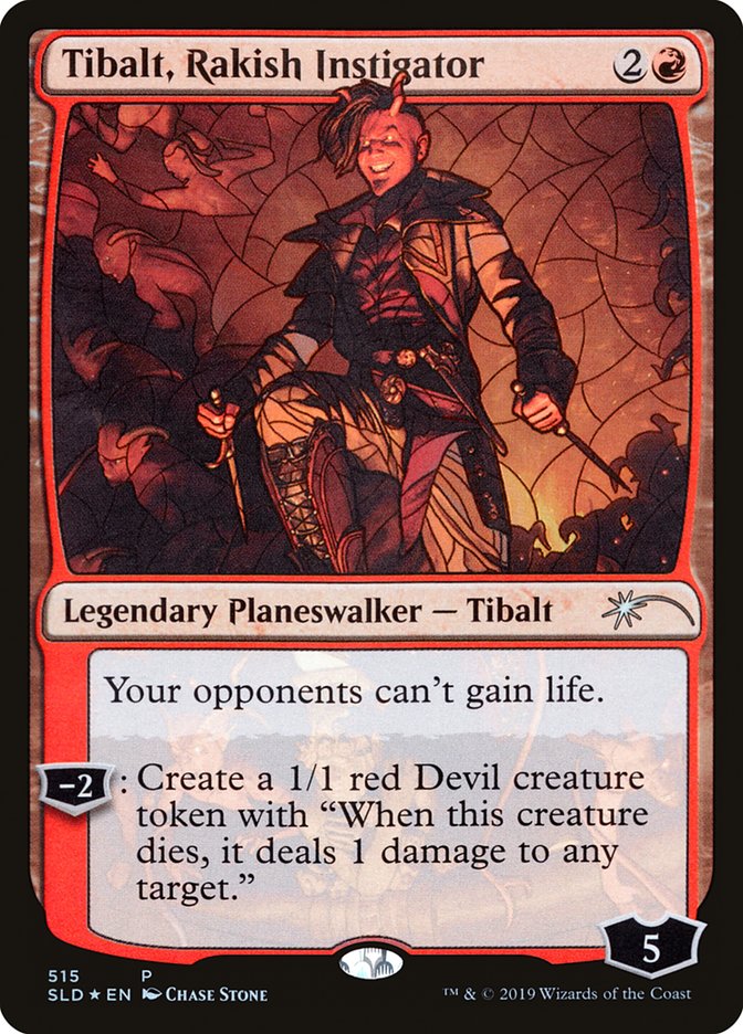 Tibalt, Rakish Instigator (Stained Glass) [Secret Lair Drop Promos] | Devastation Store