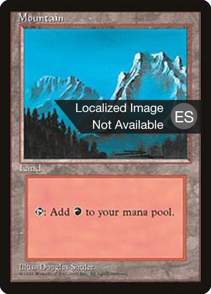 Mountain (B) [Fourth Edition (Foreign Black Border)] | Devastation Store