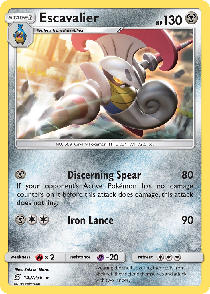 Escavalier (142/236) [Sun & Moon: Unified Minds] | Devastation Store