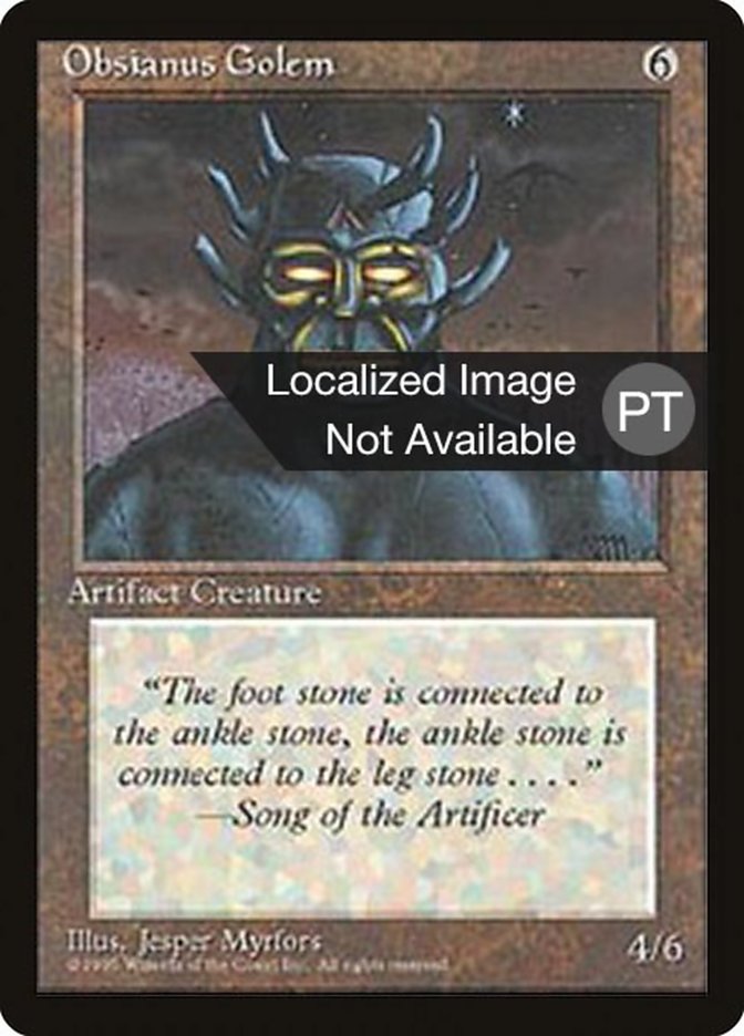 Obsianus Golem [Fourth Edition (Foreign Black Border)] | Devastation Store