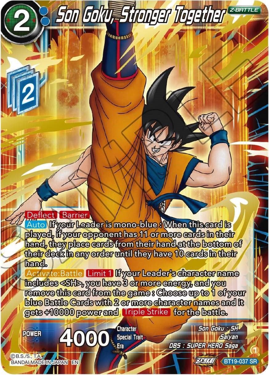 Son Goku, Stronger Together (BT19-037) [Fighter's Ambition] | Devastation Store
