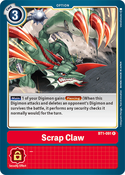 Scrap Claw [BT1-091] [Release Special Booster Ver.1.5] | Devastation Store