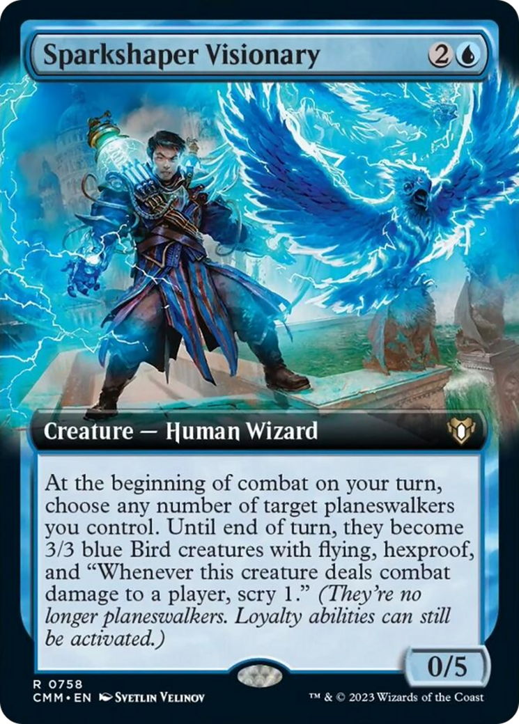 Sparkshaper Visionary (Extended Art) [Commander Masters] | Devastation Store