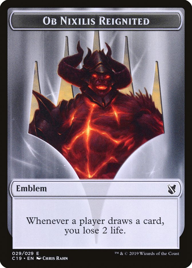 Ob Nixilis Reignited Emblem [Commander 2019 Tokens] | Devastation Store