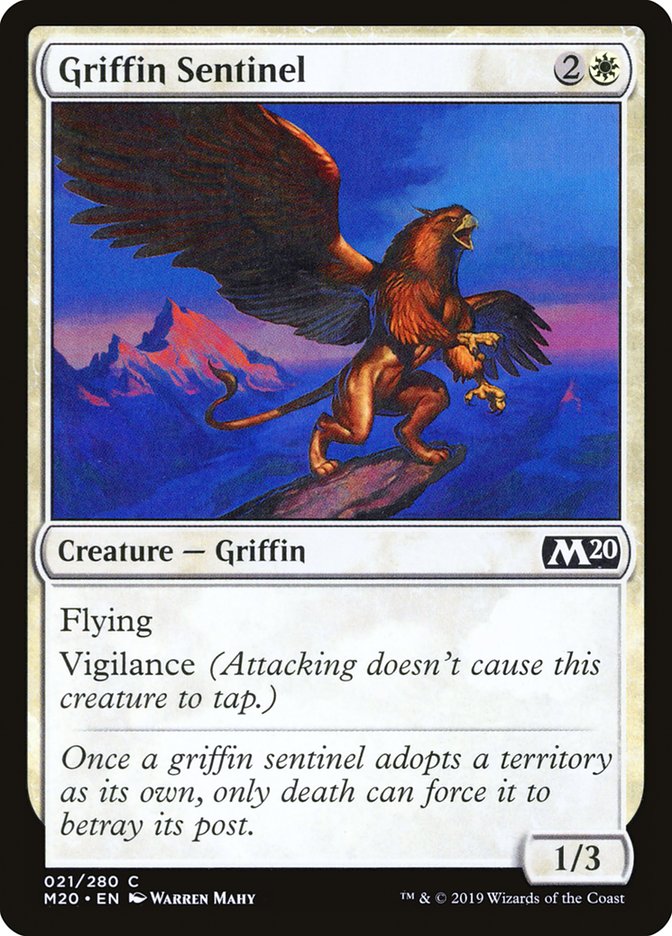Griffin Sentinel [Core Set 2020] | Devastation Store