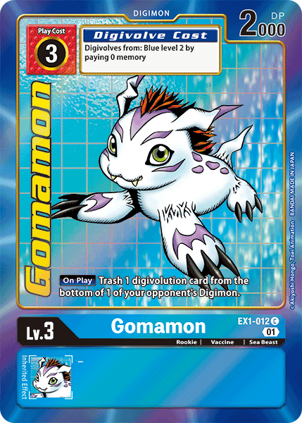 Gomamon [EX1-012] (Alternate Art) [Classic Collection] | Devastation Store