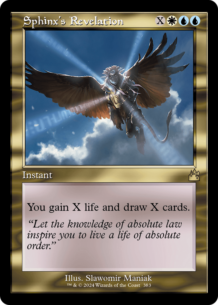 Sphinx's Revelation (Retro Frame) [Ravnica Remastered] | Devastation Store