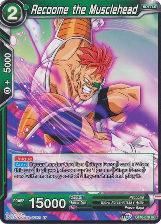 Recoome the Musclehead (BT10-078) [Rise of the Unison Warrior 2nd Edition] | Devastation Store