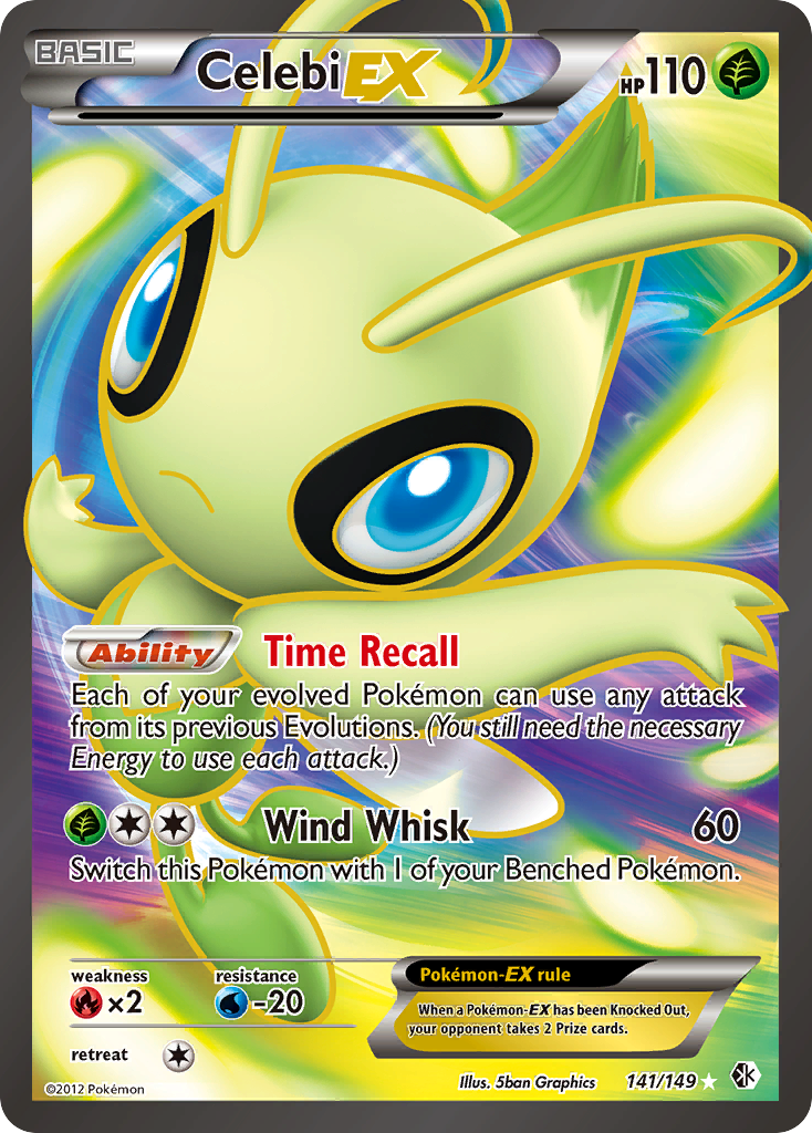 Celebi EX (141/149) [Black & White: Boundaries Crossed] | Devastation Store