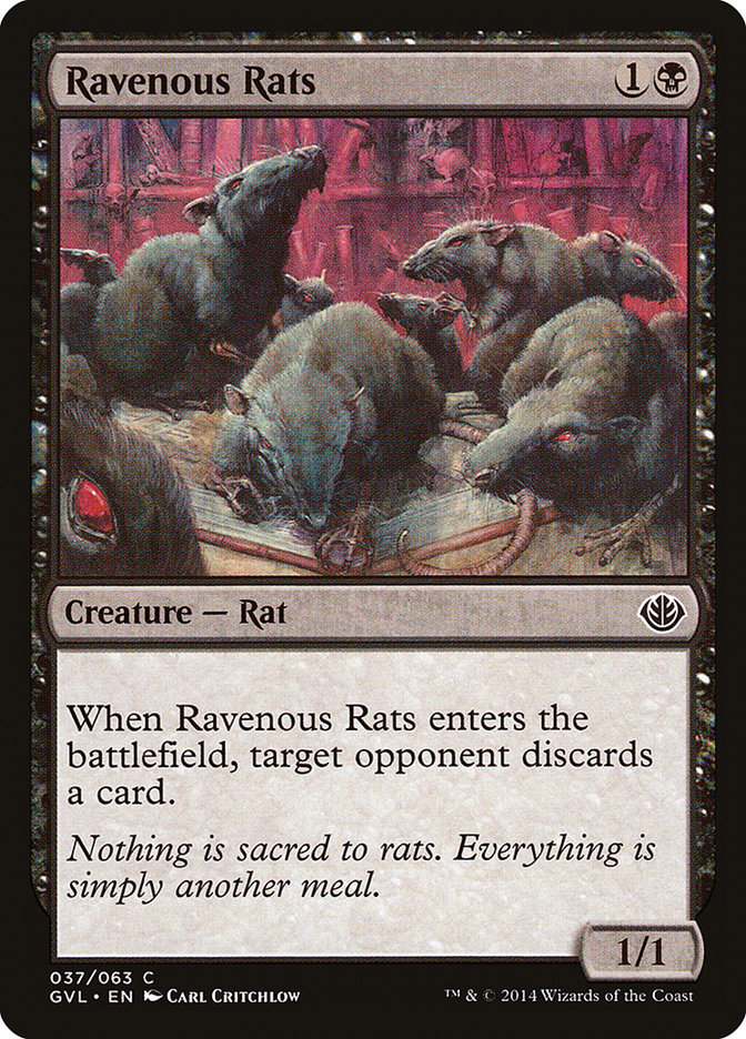 Ravenous Rats (Garruk vs. Liliana) [Duel Decks Anthology] | Devastation Store