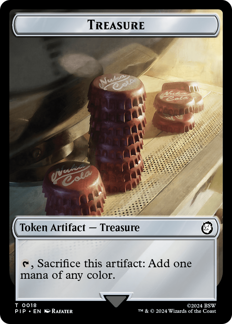 Treasure (0018) // Soldier (0004) Double-Sided Token [Fallout Tokens] | Devastation Store