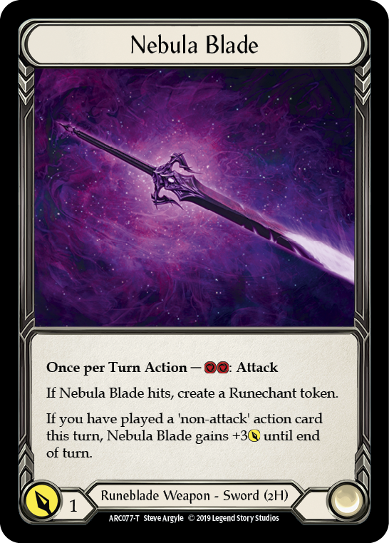 Nebula Blade [ARC077-T] (Arcane Rising)  1st Edition Normal | Devastation Store