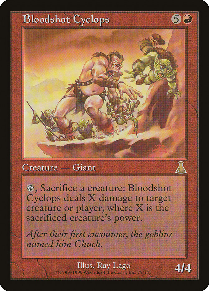 Bloodshot Cyclops [Urza's Destiny] | Devastation Store