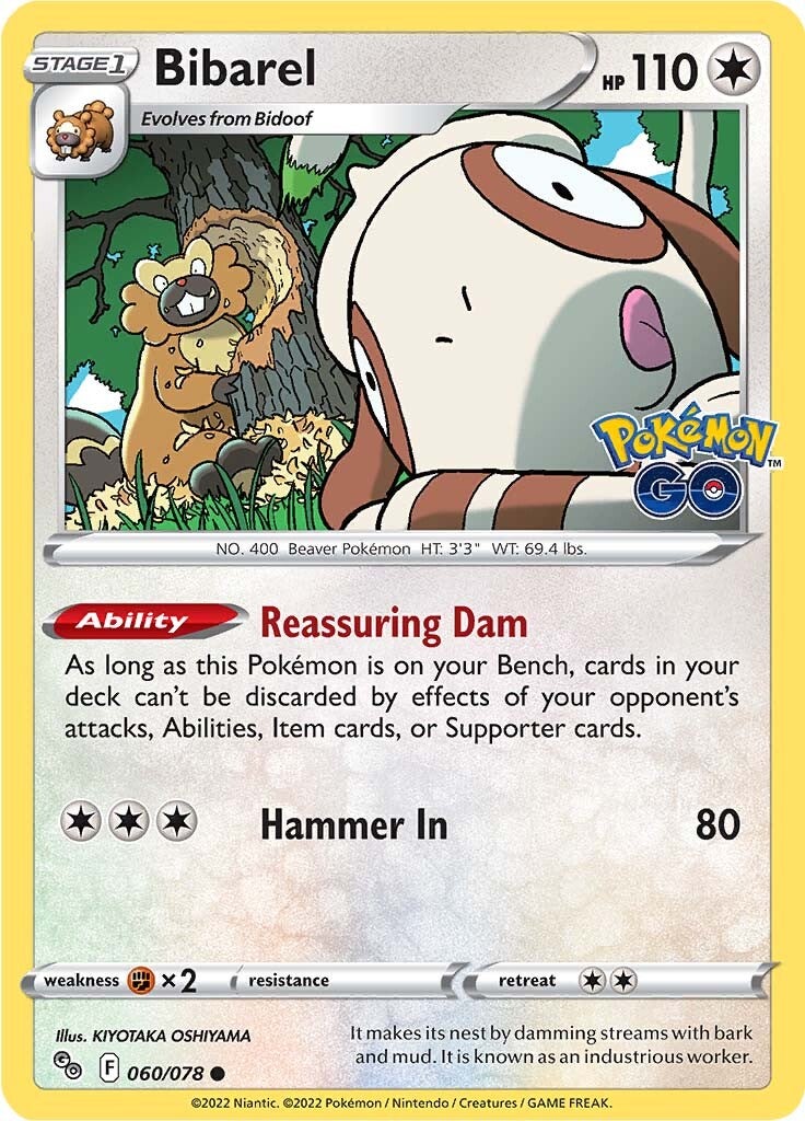 Bibarel (060/078) [Pokémon GO] | Devastation Store