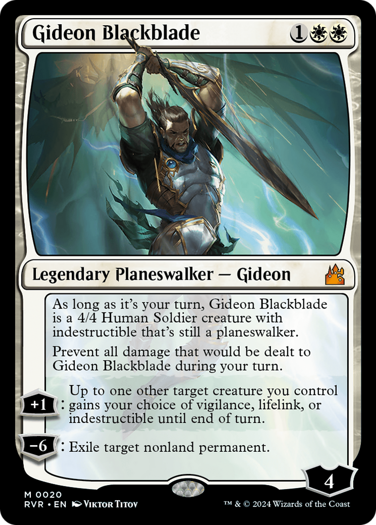 Gideon Blackblade [Ravnica Remastered] | Devastation Store