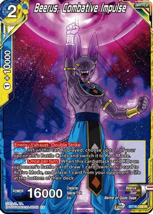 Beerus, Combative Impulse [BT16-128] | Devastation Store