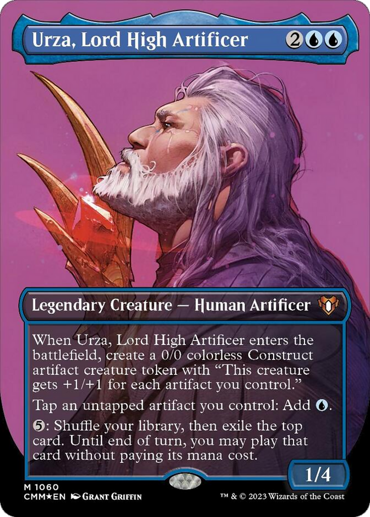 Urza, Lord High Artificer (Borderless Textured Foil Frame Break) [Commander Masters] | Devastation Store
