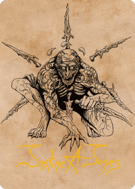 Bhaal, Lord of Murder Art Card (Gold-Stamped Signature) [Commander Legends: Battle for Baldur's Gate Art Series] | Devastation Store