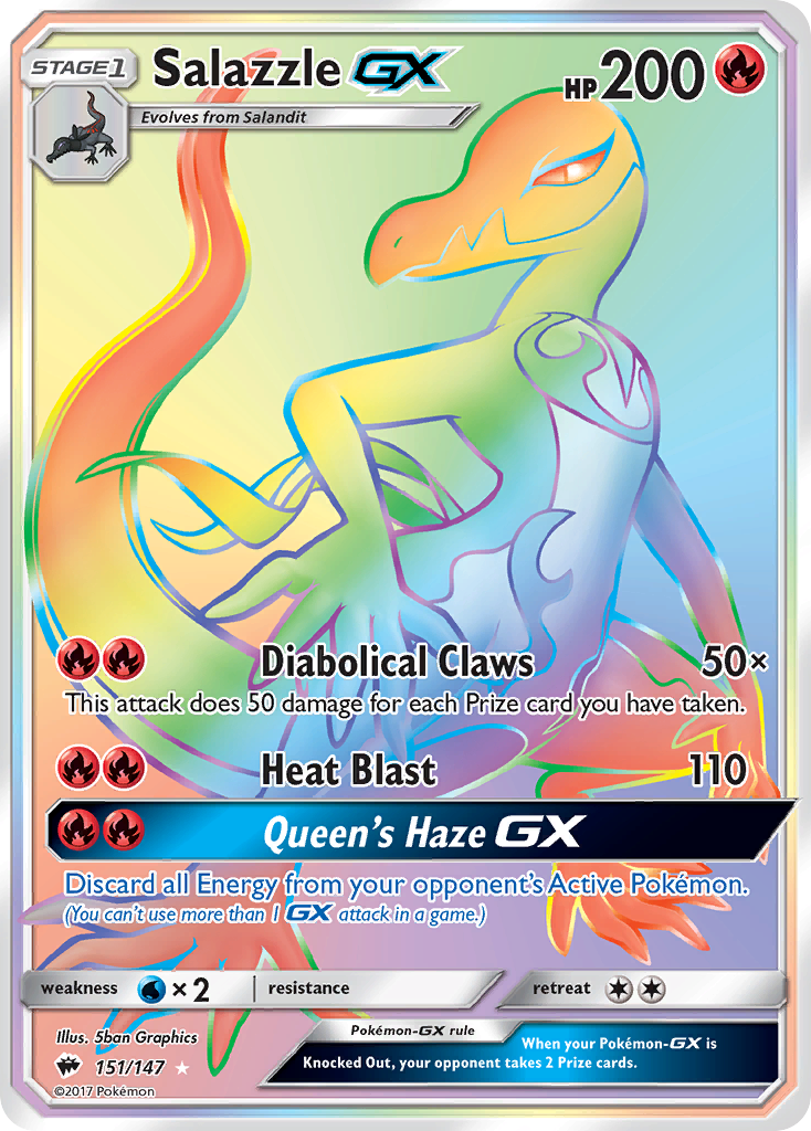 Salazzle GX (151/147) [Sun & Moon: Burning Shadows] | Devastation Store