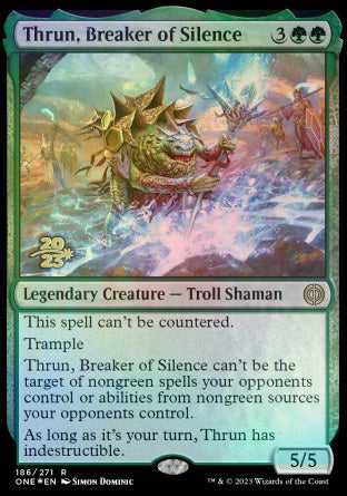 Thrun, Breaker of Silence [Phyrexia: All Will Be One Prerelease Promos] | Devastation Store