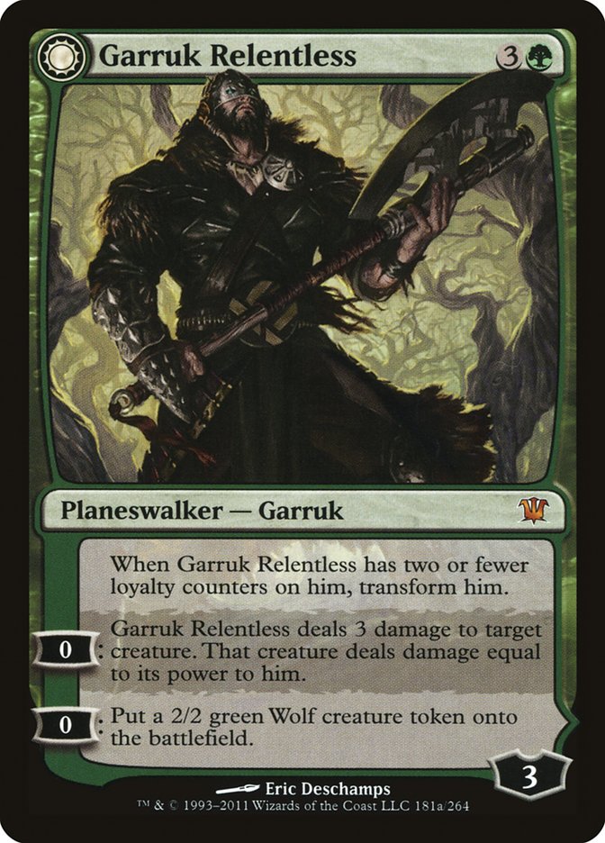 Garruk Relentless // Garruk, the Veil-Cursed [Innistrad] | Devastation Store