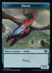 Drake // Knight Double-sided Token [Double Masters 2022 Tokens] | Devastation Store
