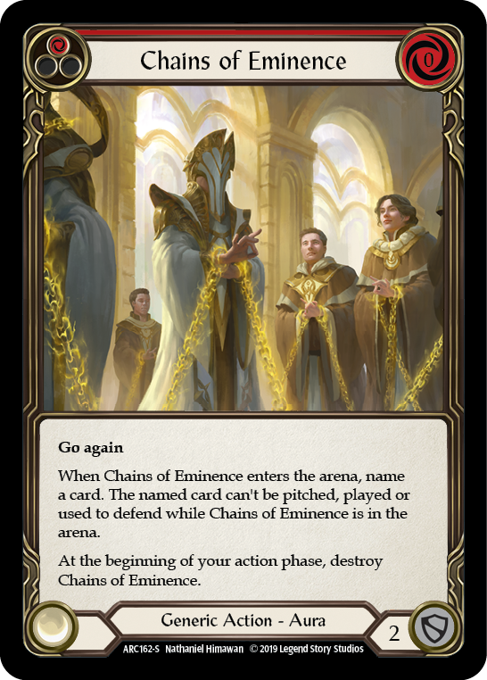 Chains of Eminence [ARC162-S] 1st Edition Rainbow Foil - Devastation Store | Devastation Store