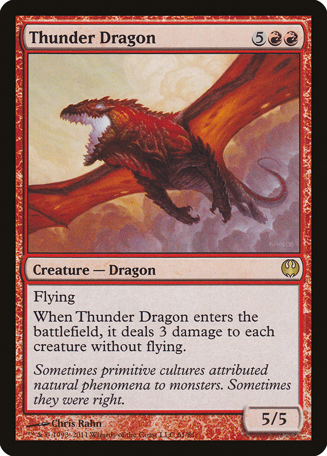 Thunder Dragon [Duel Decks: Knights vs. Dragons] | Devastation Store