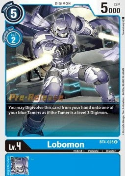 Lobomon [BT4-025] [Great Legend Pre-Release Promos] | Devastation Store