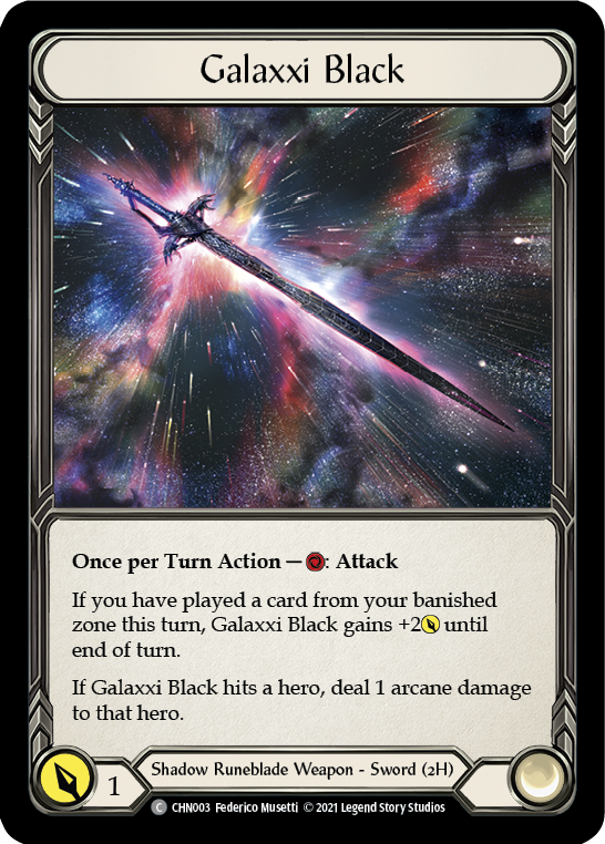 Galaxxi Black [CHN003] (Monarch Chane Blitz Deck) | Devastation Store