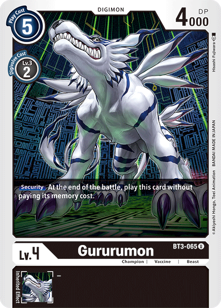 Gururumon [BT3-065] [Release Special Booster Ver.1.5] | Devastation Store