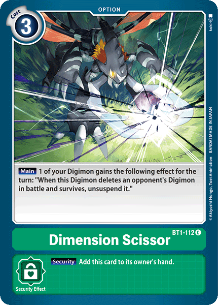 Dimension Scissor [BT1-112] [Release Special Booster Ver.1.0] | Devastation Store