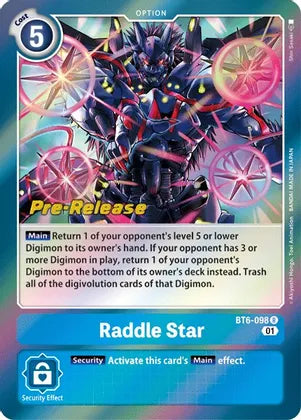 Raddle Star [BT6-098] [Double Diamond Pre-Release Cards] | Devastation Store