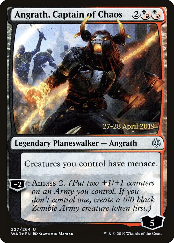 Angrath, Captain of Chaos  [War of the Spark Prerelease Promos] | Devastation Store